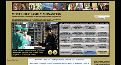 Desktop Screenshot of mostholyfamilymonastery.com